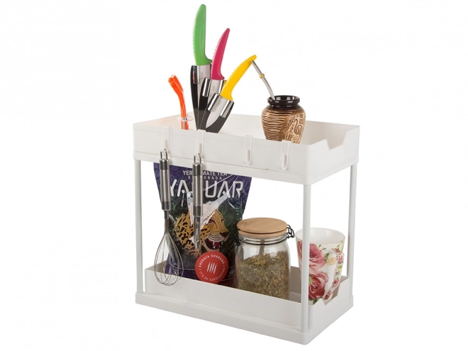 Organizator de bucătărie cu raft extensibil