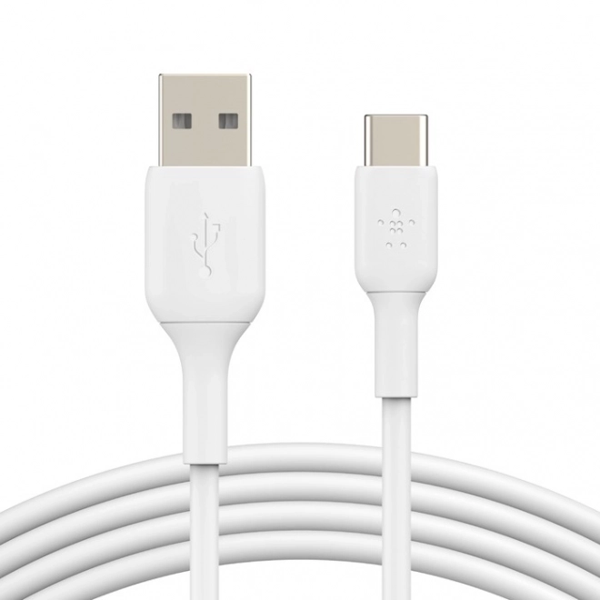 Cablu USB-C la USB-A 15 cm alb