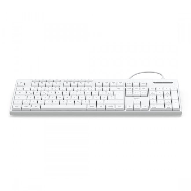 Tastatură cu cablu albă