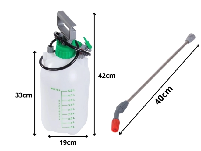 Pulverizator manual de grădină cu curea 5 L