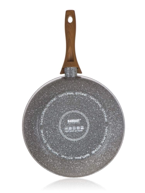 Mâner ergonomic cu imitație de lemn