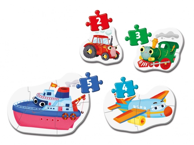 Primele mele puzzle-uri cu vehicule de la Clementoni