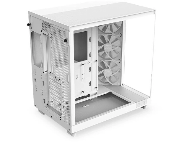 Carcasă NZXT H6 Flow cu fereastră albă