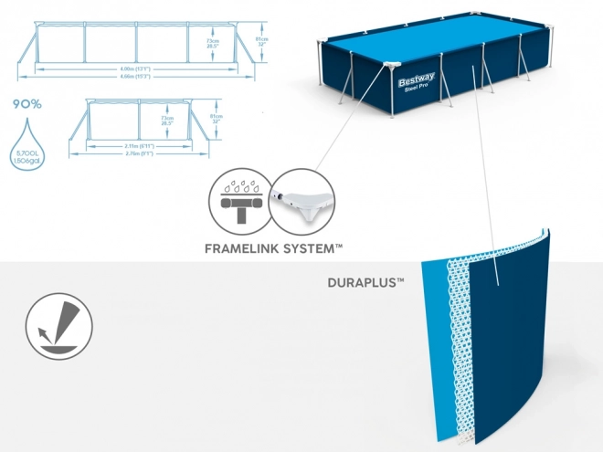 Piscina de familie Bestway 400x211x81cm