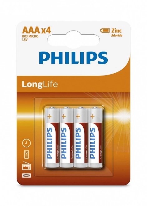 Baterii AAA Philips LongLife