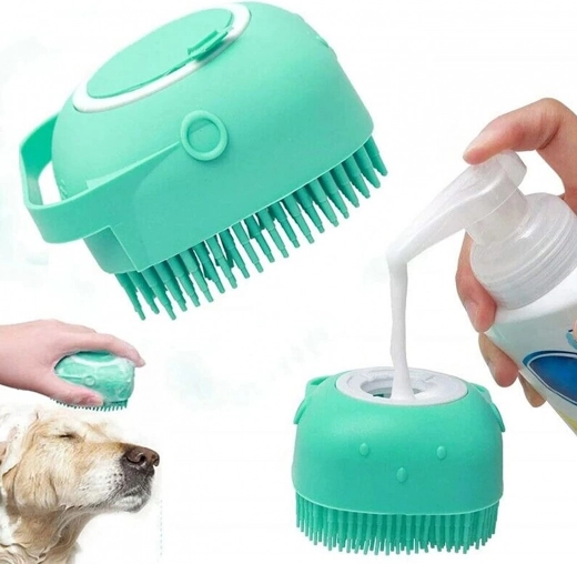 Dozator de șampon integrat în perie