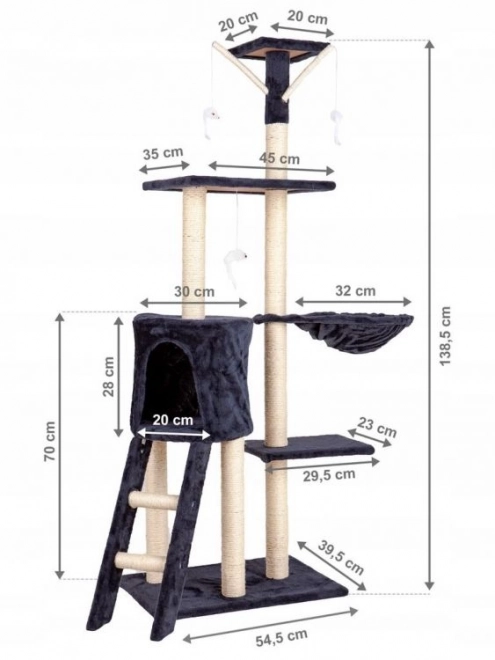 Ansamblu de joacă pentru pisici ModernHome