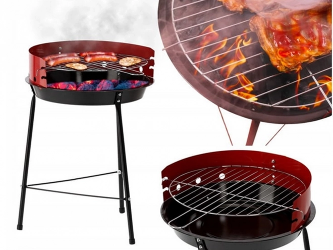 Grătar portabil de gradină pentru camping cu cărbune