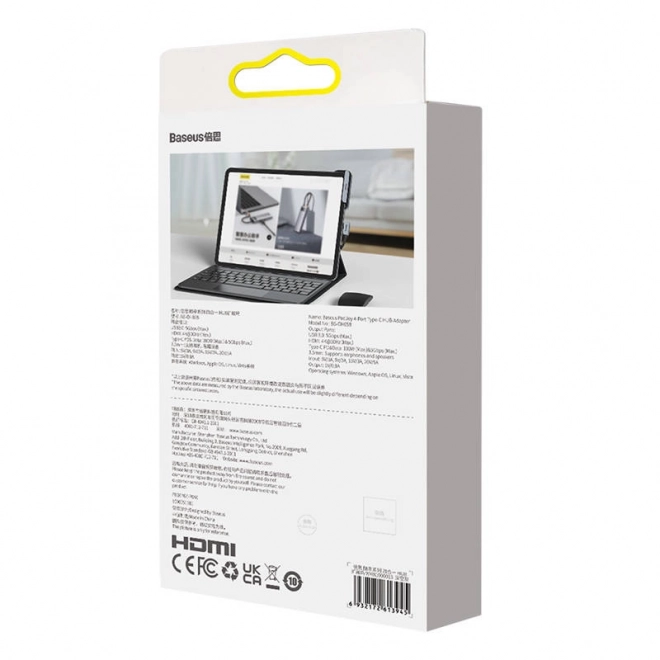 Hub 4 în 1 Baseus PadJoy Series USB-C