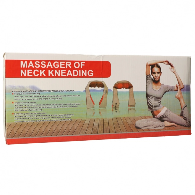 Guler de masaj Shiatsu cu încălzire pentru gât, umeri și spate