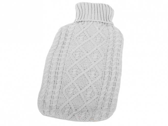 Termofor din cauciuc cu husă pulover, 2L