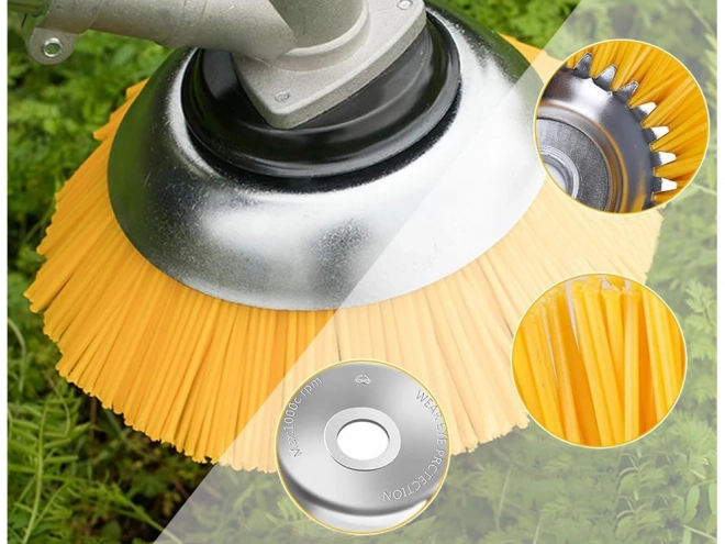 Perie de nailon pentru curățarea dalelor - 200 mm