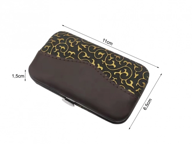 Set manichiură și pedichiură în etui cu clești pentru unghii, 7 piese