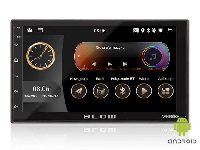 Radio auto 2DIN cu ecran de 7 inci și GPS