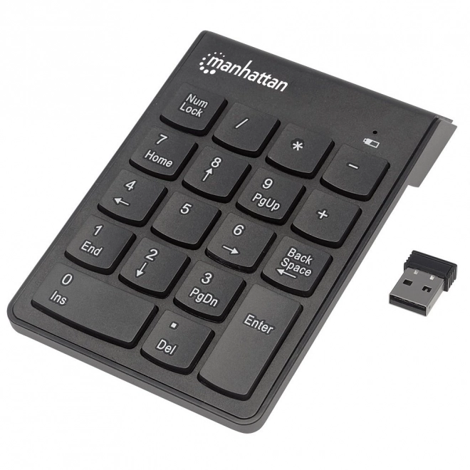 Tastatură numerică wireless cu 18 taste neagră