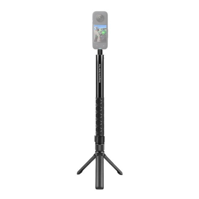 Două în unu: selfie stick și trepied stabil