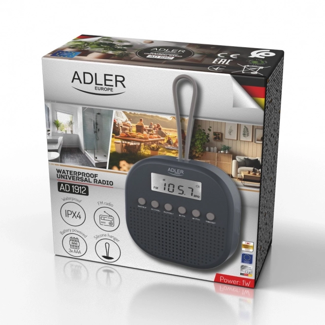 Radio FM impermeabil Adler