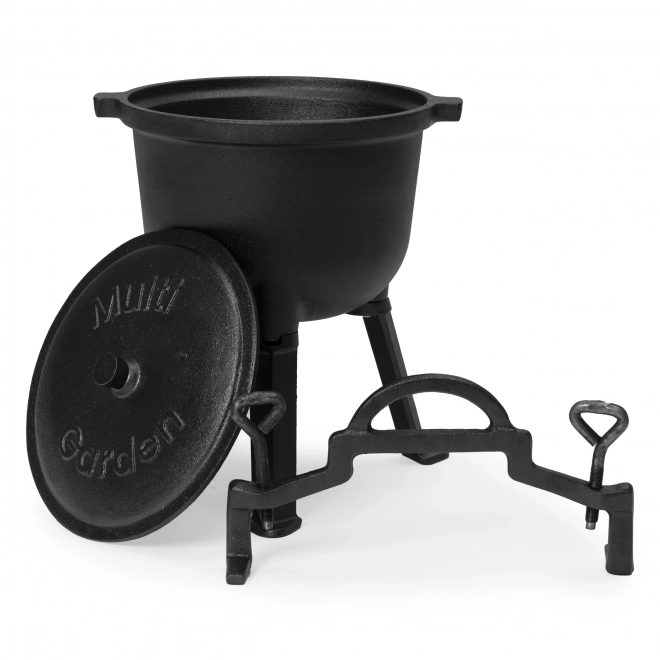 Ceaun de fontă 5L pentru foc de tabără MultiGarden