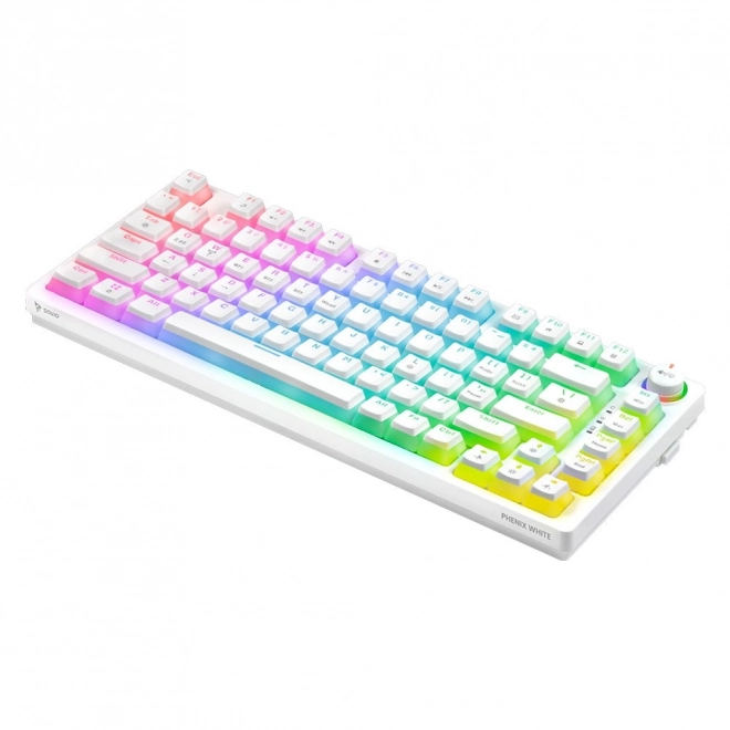 Tastatură mecanică wireless Savio Phenix White Gateron Yellow