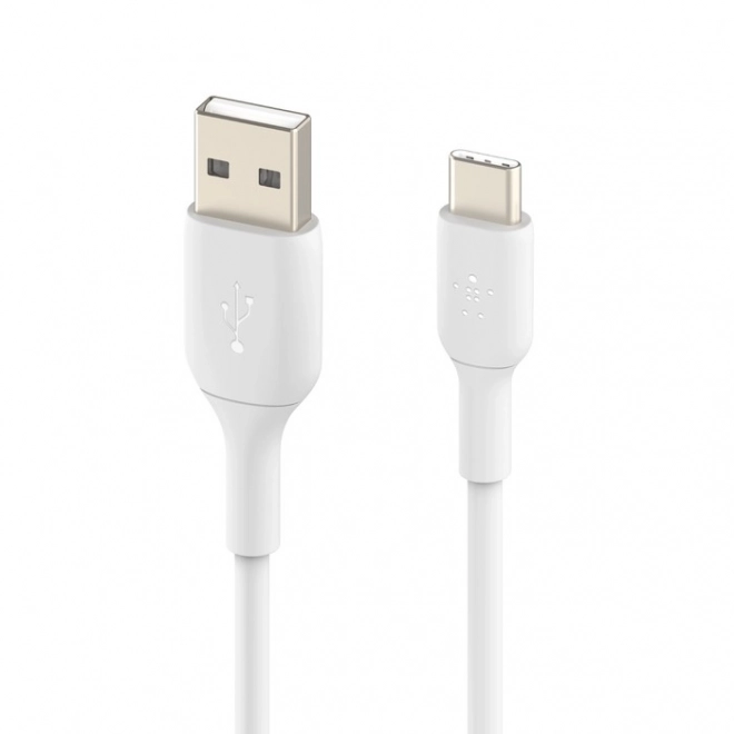 Cablu USB-C la USB-A 15 cm alb