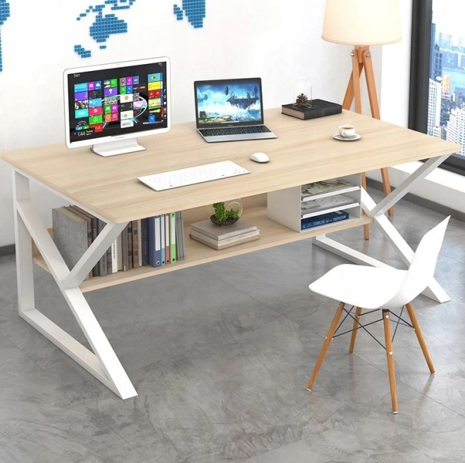 Birou pentru computer, de birou cu poliță 100x60cm