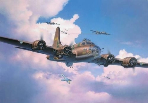 Model plastic avion B-17F Memphis Belle pentru asamblare
