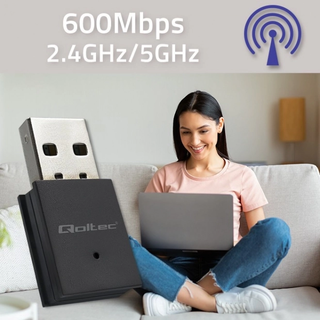 Mini adaptor WiFi de mare viteză cu Bluetooth