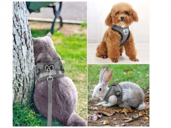 Ham beztensioning reflectorizant pentru animale de companie