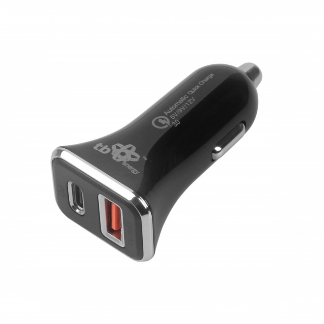 Încărcător auto universal USB A+C cu QC