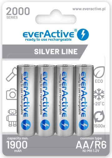 Baterii reîncărcabile AA 2000 mAh ready to use, 4 buc