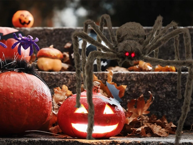 Decorațiune păianjen uriaș de Halloween