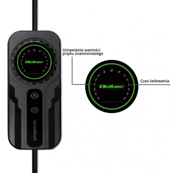 Încărcător auto electric EV portabil tip 2 cu afișaj LCD