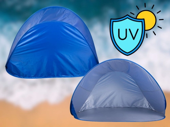 Cort de plajă autoasamblabil cu protecție UV