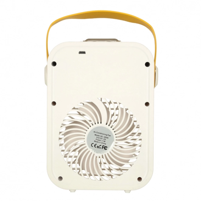 Climatizator portabil alb cu ventilator și umidificator USB