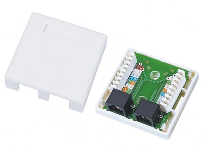 Gniazdo perete UTP categorie 5e dublu RJ45