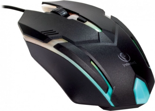 Mouse optic pentru gaming neon cu cablu 1,8m