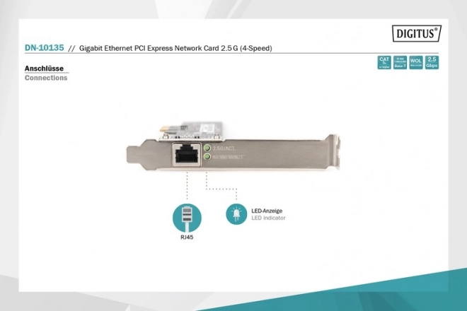 Adaptor de rețea PCI Express 2,5 Gigabit Ethernet