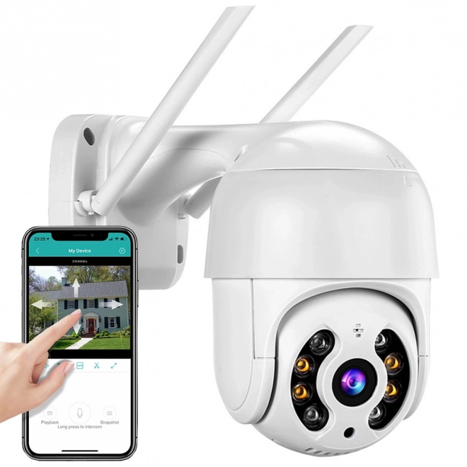 Cameră inteligentă WiFi pentru exterior Full HD cu zoom optic