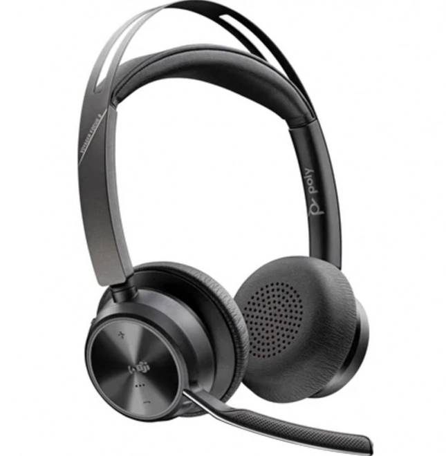 Căști stereo Voyager Focus 2 cu certificare Microsoft Teams