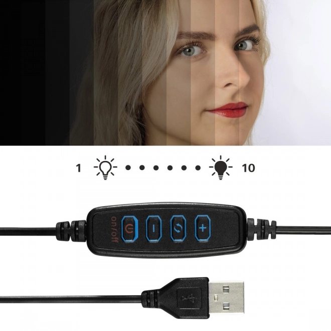 Lampa inelară pe trepied Hama