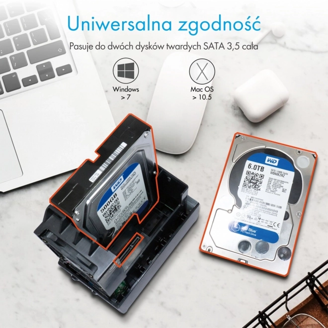 Cutie HDD RAID 2x3.5'' ICY BOX