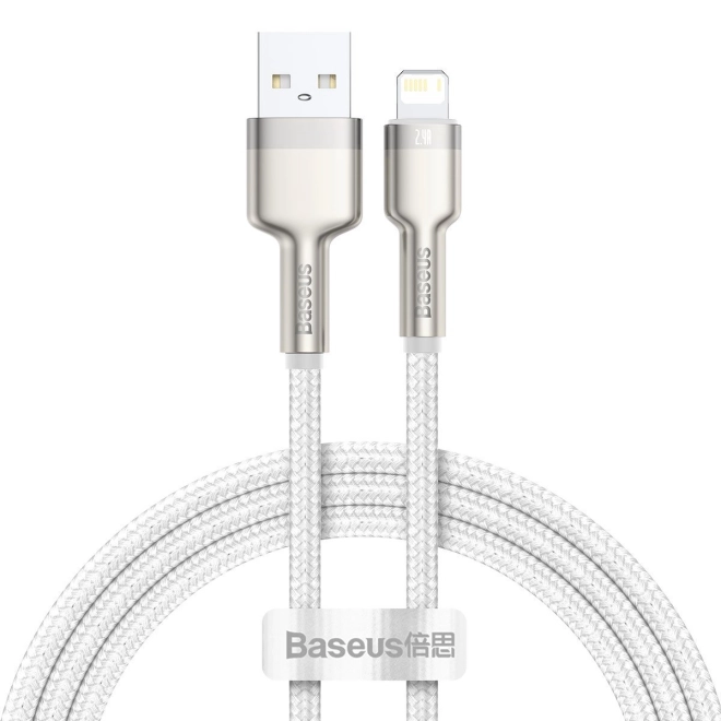 Cablu USB Lightning Baseus Cafule Alb