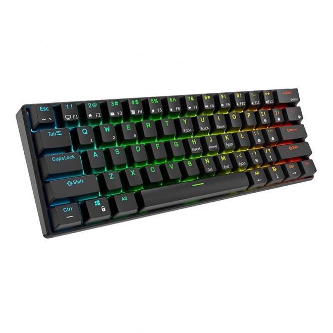 Tastatură mecanică Royal Kludge RK61 RGB cu switch-uri roșii