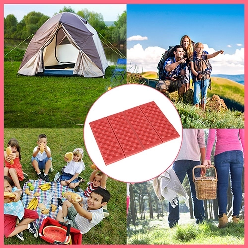Mată pliabilă din spumă pentru camping roșie – Roșu