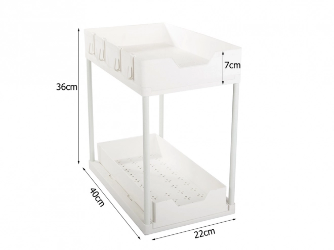 Organizator de bucătărie cu raft extensibil