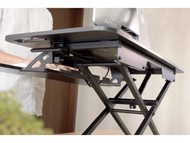 Suport ergonomic pentru birou, suprafață de lucru: 950x615x106-460 mm, reglabilă, neagră