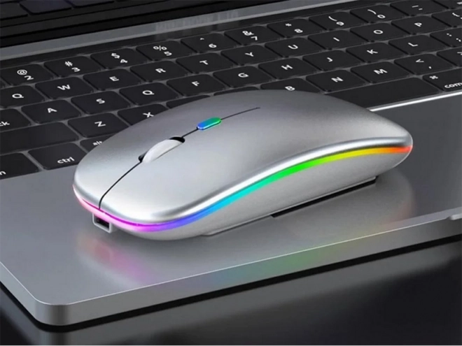 Mouse optică wireless slim cu Bluetooth pentru laptopuri și PC-uri