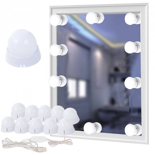 Lampă LED pentru oglindă machiaj set 10 bucăți