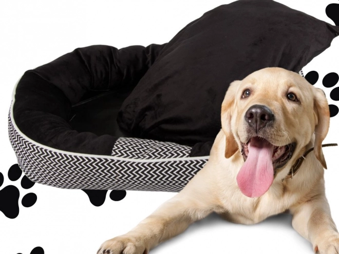 Pat pentru animale de companie confortabil cu pernă de pluș