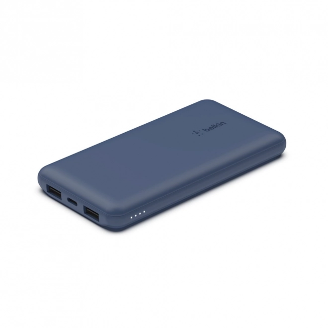 Baterie externă 10000mAh USB A și C 15W albastru